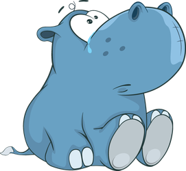 Keith the Hippo is Sad