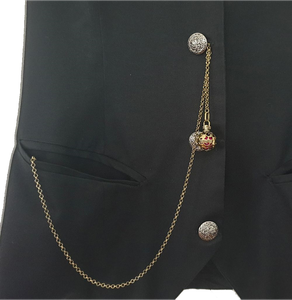 Elephant Watch Chain on Waistcoat